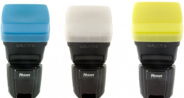 3 Farben Blitzdiffusor für Nissin 622 (MK II), Nissin 866 (MKII)