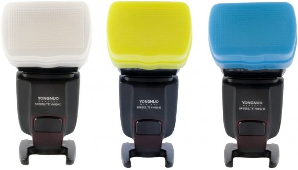3 Farben Blitzdiffusor für Yongnuo YN560-II / III und YN565EX / II